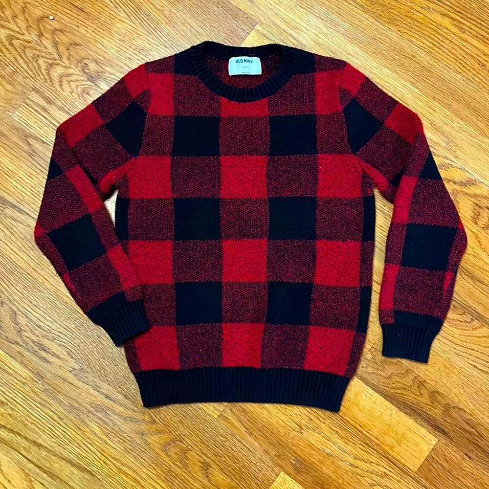 Buffalo Plaid Boys Sweater